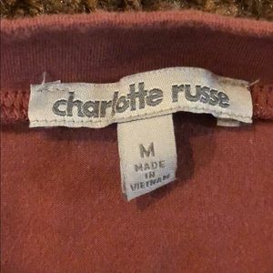 Charlotte Russe Tops - Off the shoulder crop top Charlotte Russe Tops - Off the shoulder crop top
